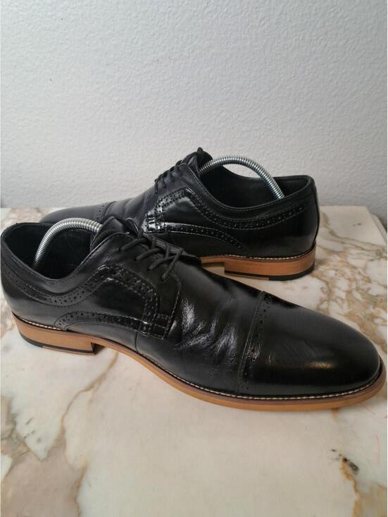 Stacy Adams WAYDE Mens Black 20144-001 Lace Up Dress Shoes 12